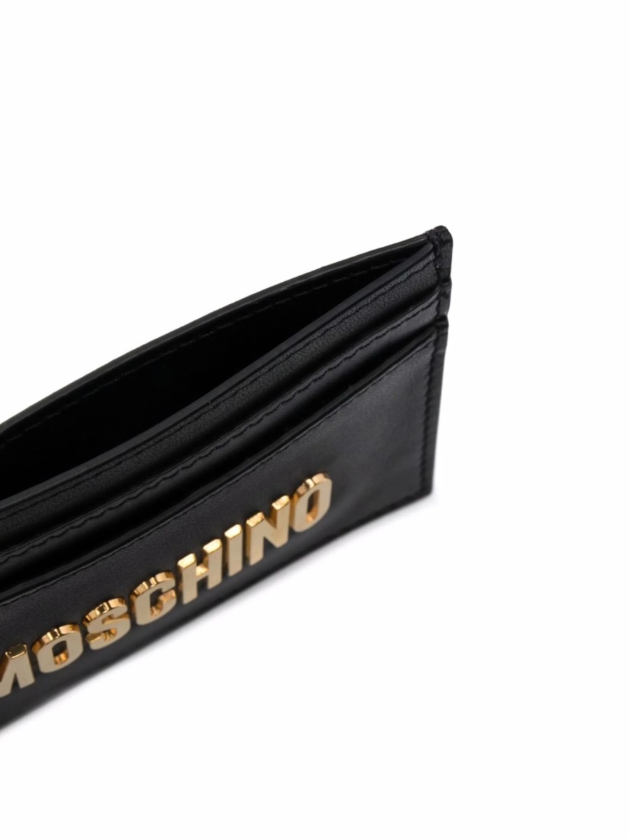 Portofel Moschino negru din piele - Img 3
