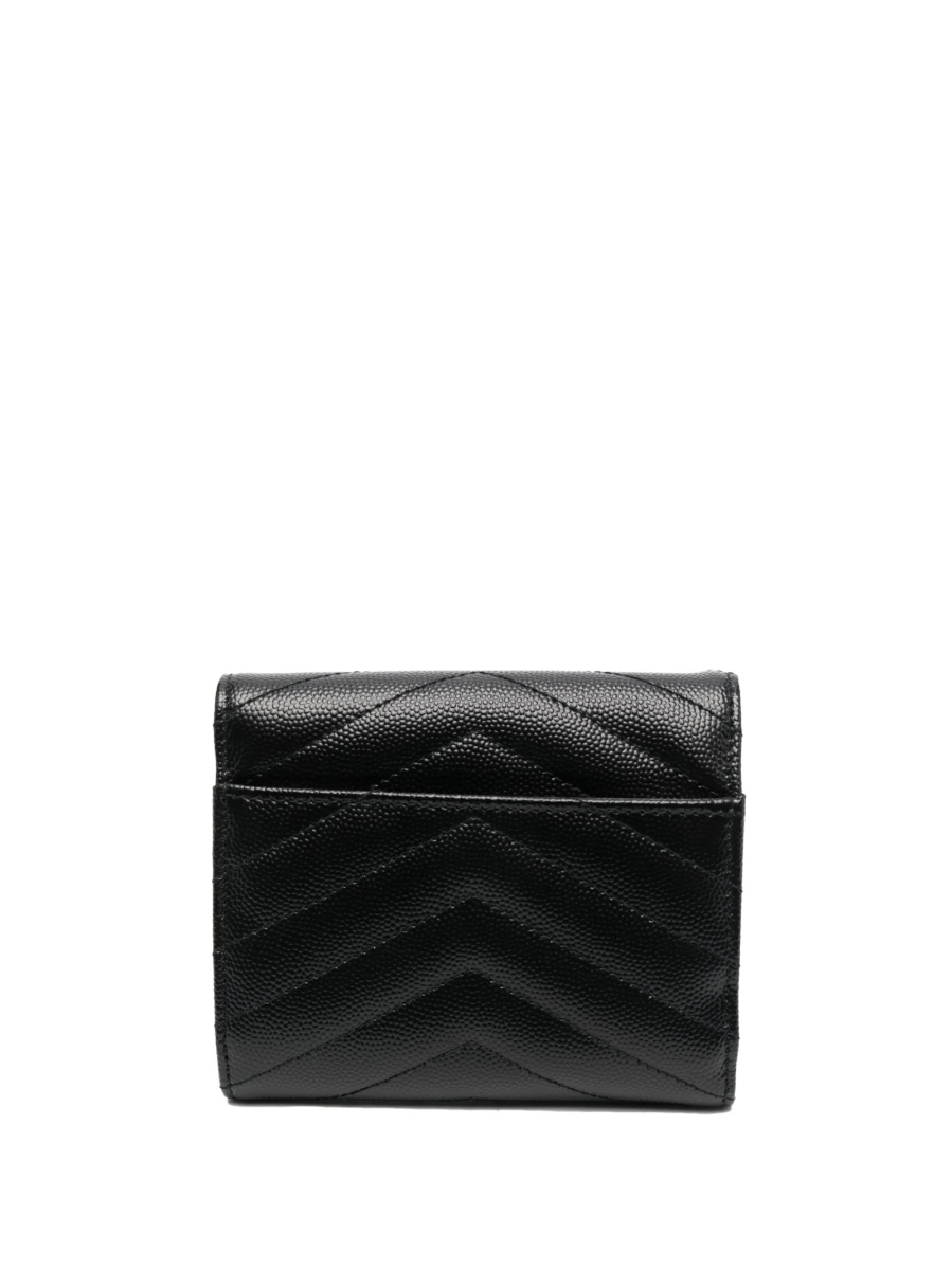 Portofel Saint Laurent negru din piele - Img 2
