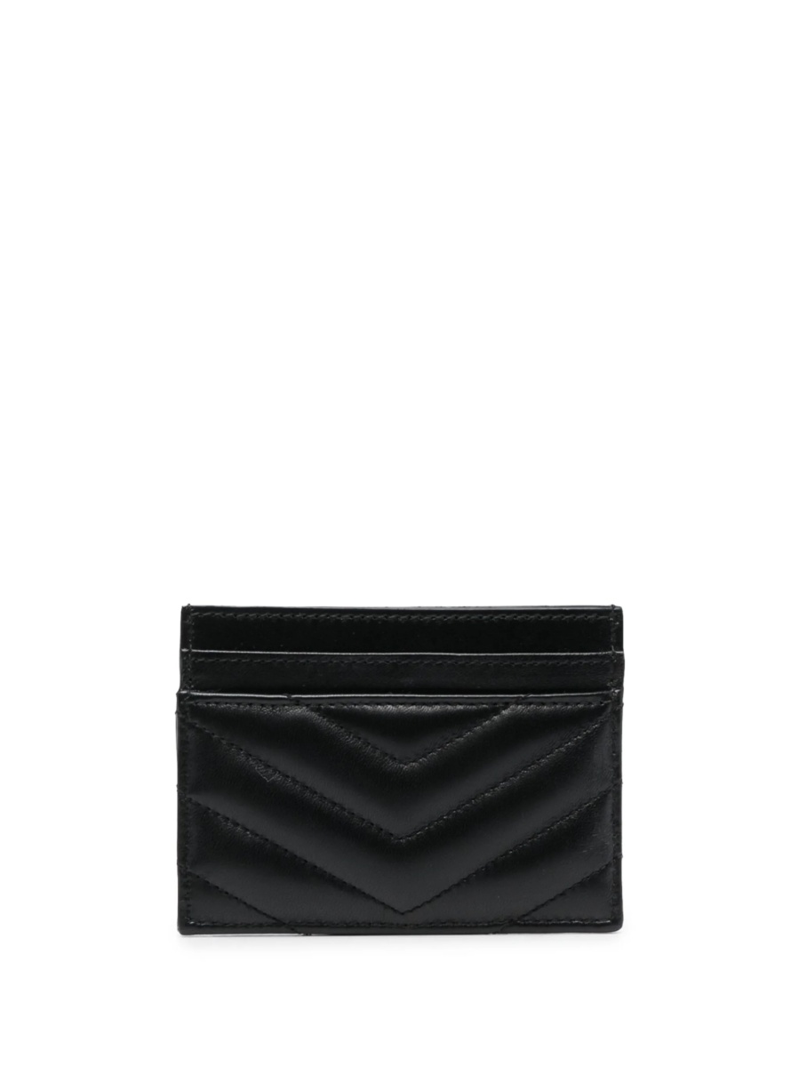 Portofel Saint Laurent negru din piele - Img 2