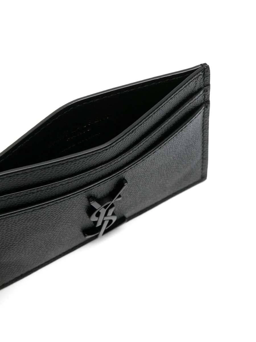 Portofel Saint Laurent negru din piele - Img 3