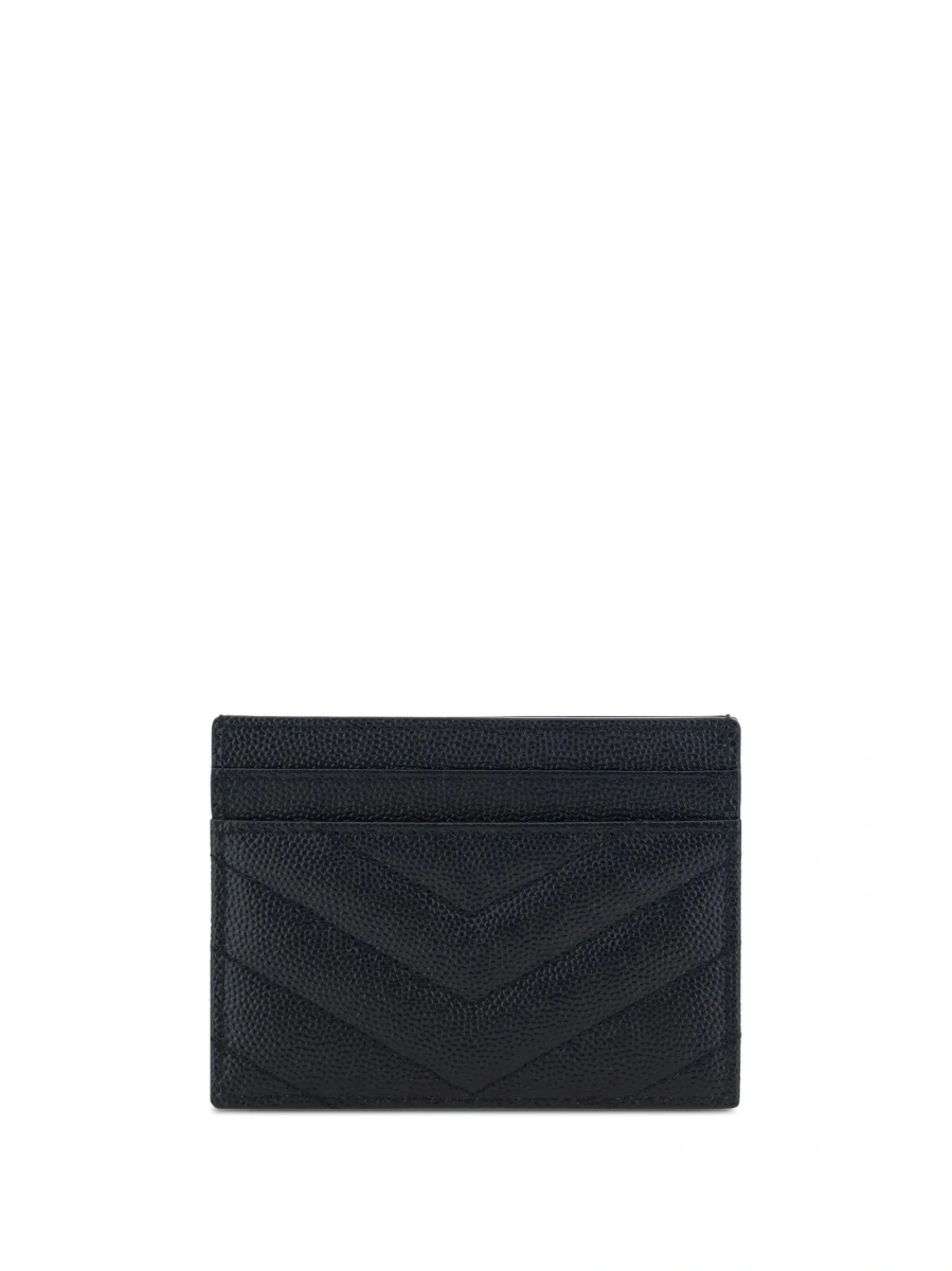 Portofel Saint Laurent negru din piele - Img 2