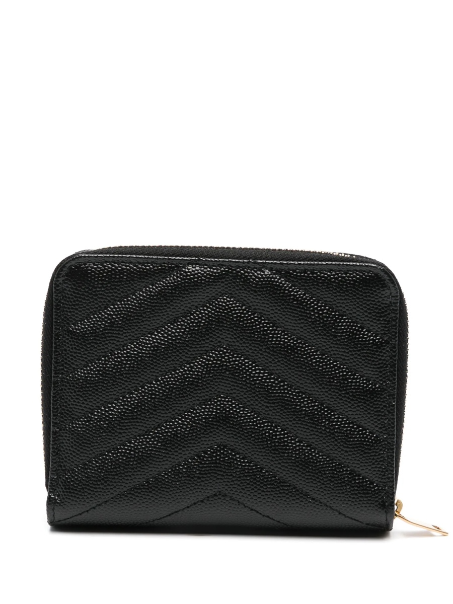 Portofel Saint Laurent negru din piele - Img 2