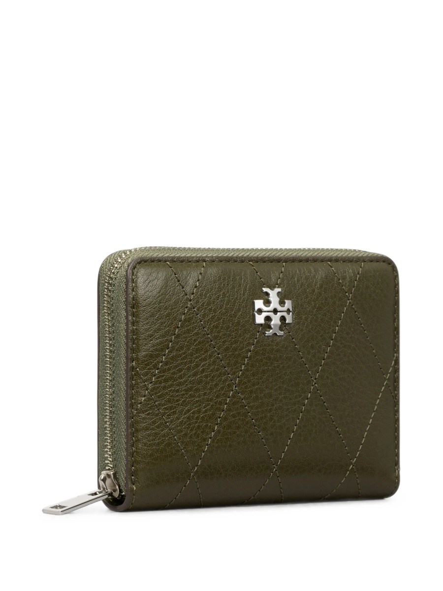 Portofel Tory Burch verde din piele - Img 2