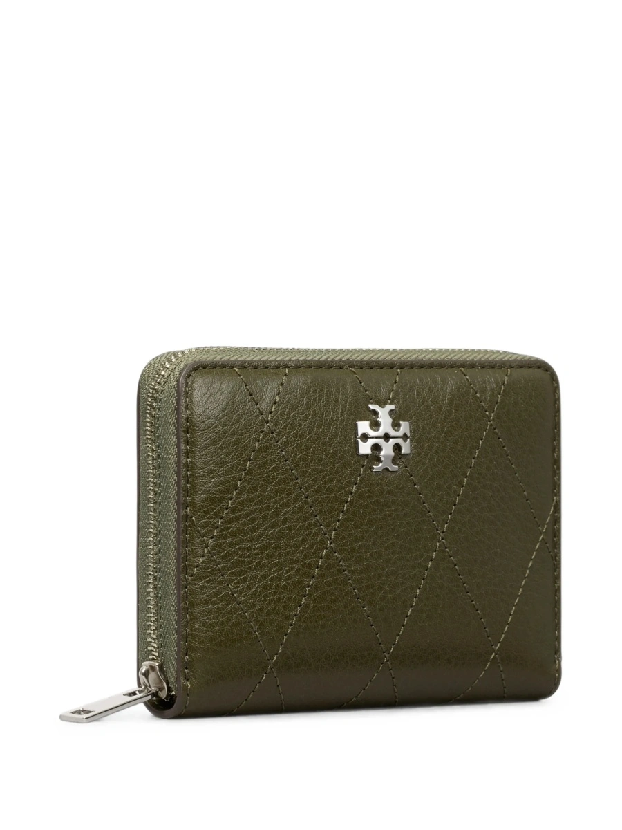 Portofel Tory Burch verde din piele - Img 2