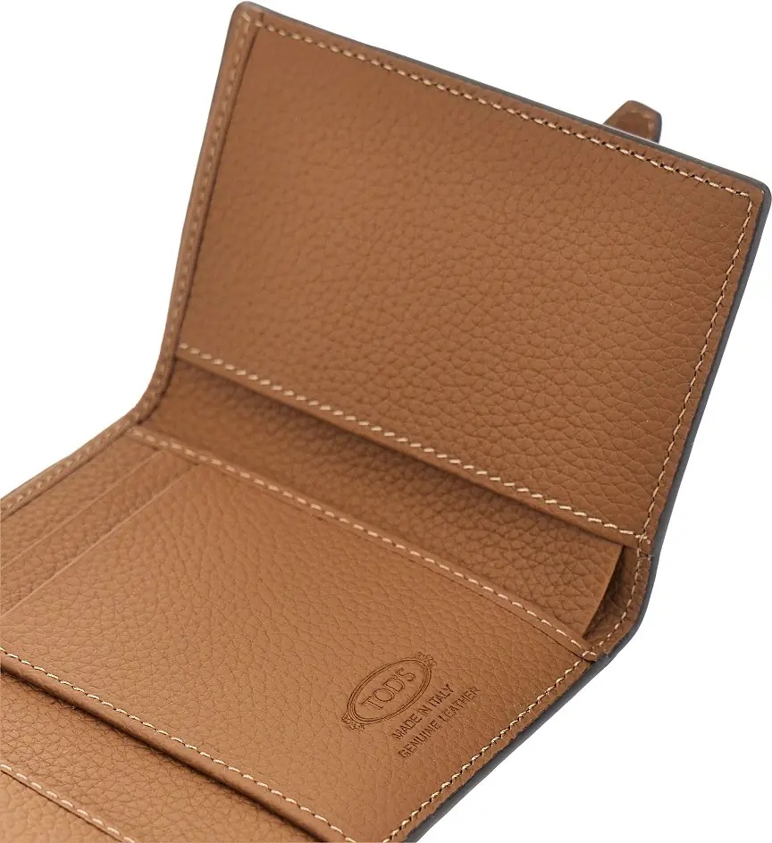Portofele Grained leather tri-fold wallet - Img 4