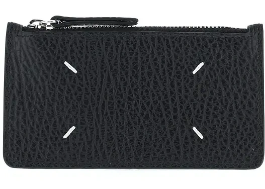 Portofele Grained leather zippered cardholder - Img 2