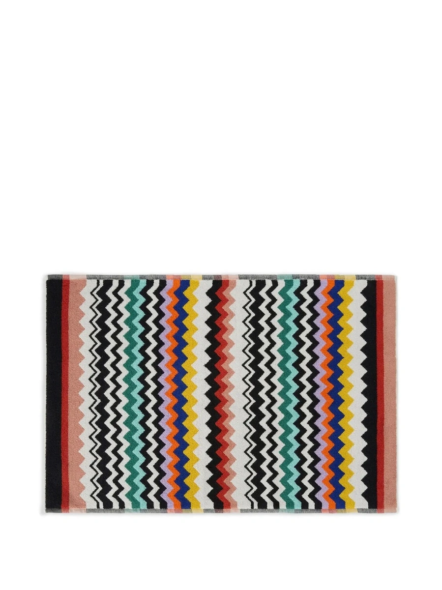Prosop de baie MISSONI BEACHWEAR HOME multicolor din bumbac cu motiv zigzag - Img 5