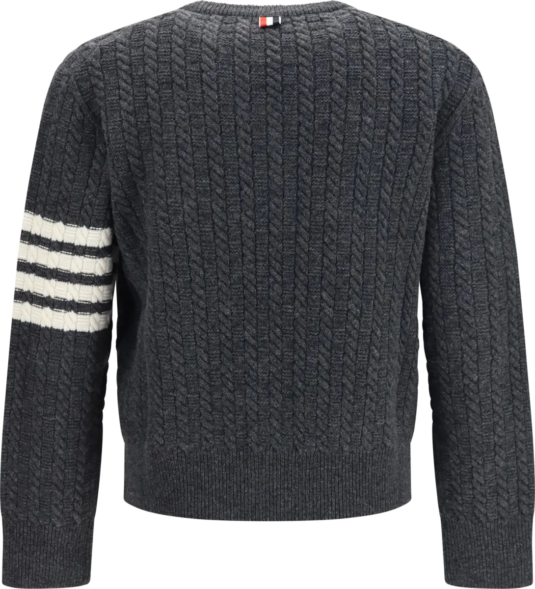 Pulover 4-Bar merino wool Sweater with Anchor motif - Img 2