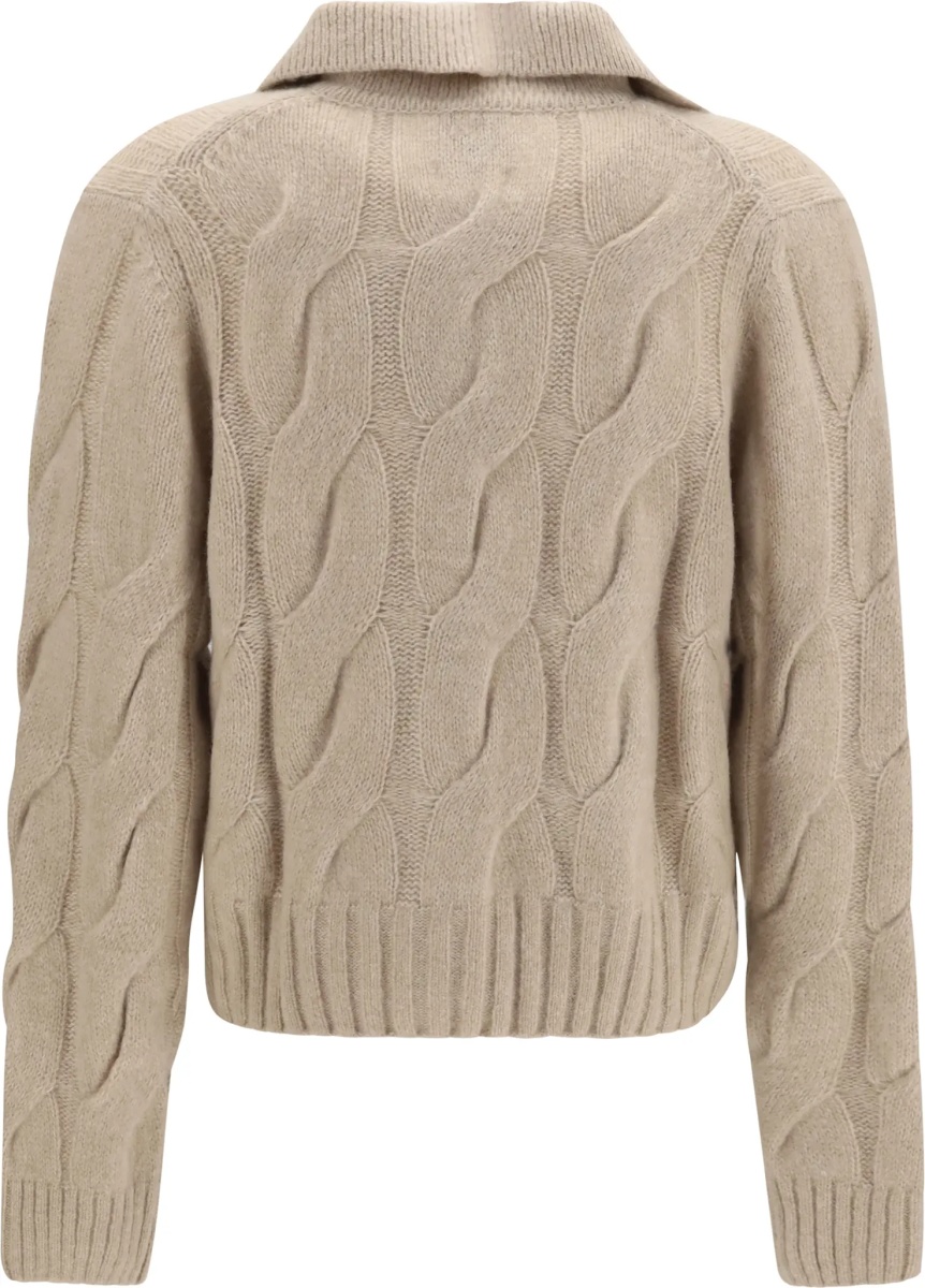 Pulover Cashmere and silk Sweater with buttons - Img 2