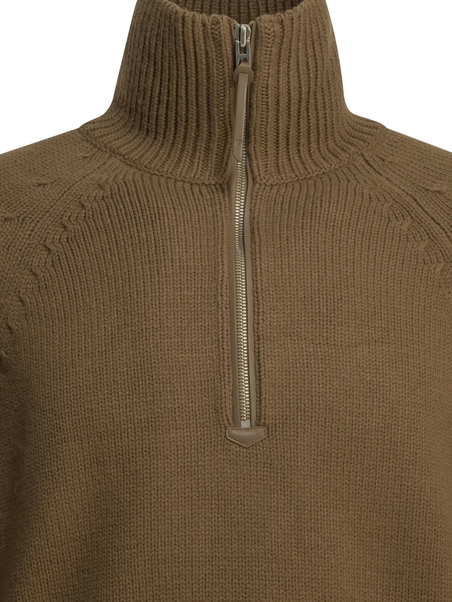 Pulover Cashmere wool blend half-zip sweater - Img 3