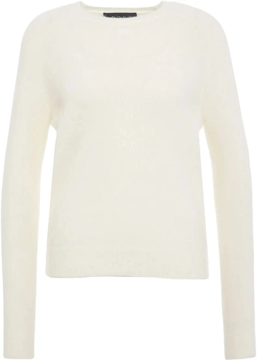 Pulover casual Kaos alb din alpaca si lana - Img 2