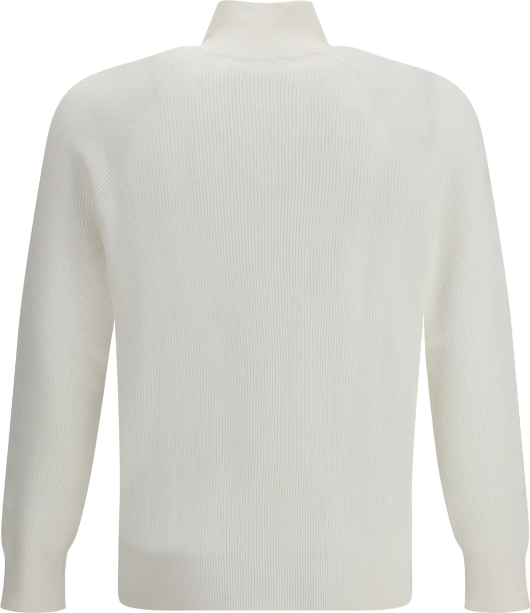 Pulover Cotton Sweater with a high neckline - Img 2