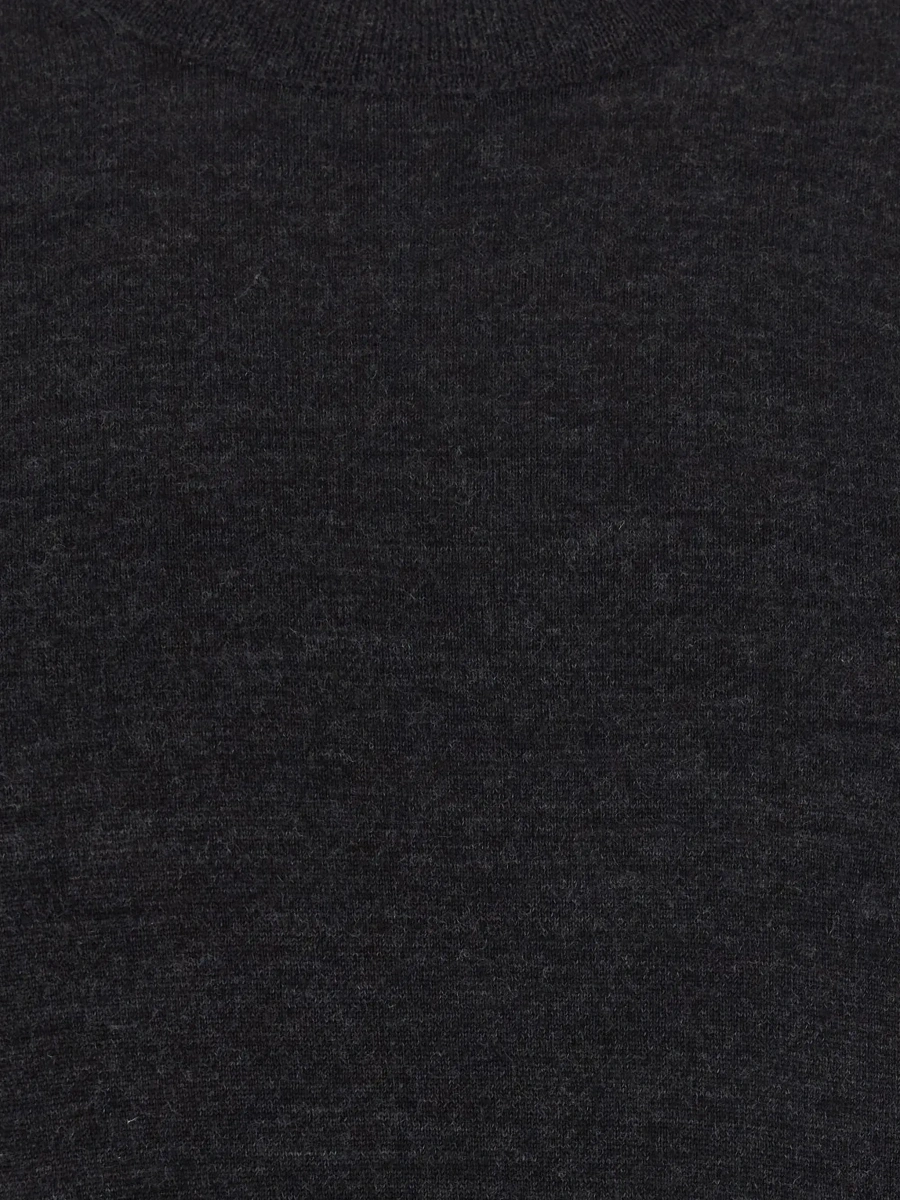 Pulover Crew Neck ML F.18gg with long sleeves in Merino's Extrafine brown for men - Img 5