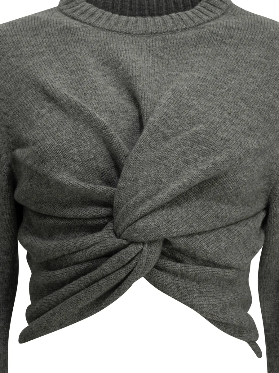 Pulover Cropped crew-neck sweater - Img 3
