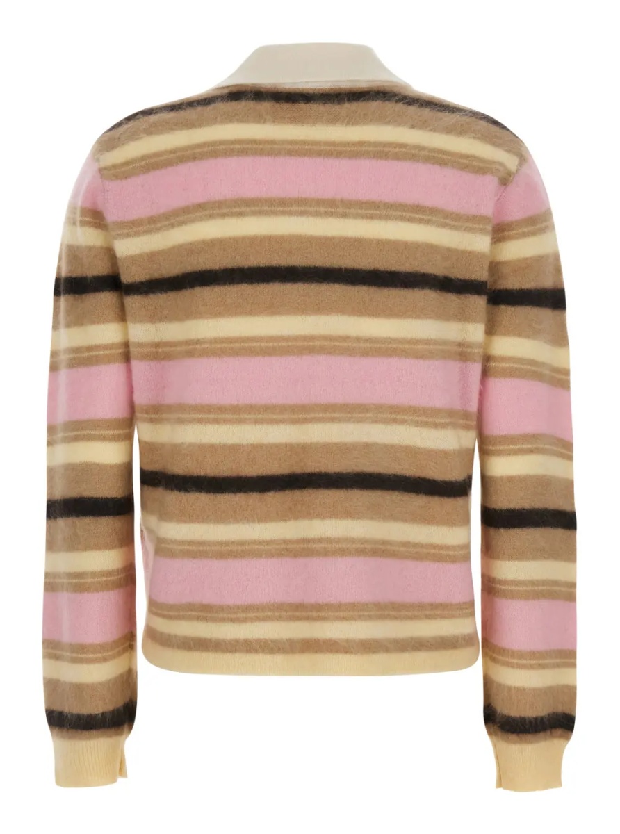 Pulover Cropped Sweater with Grizzly Details in Cotton Blend and Tech Fabric for Women - Img 2