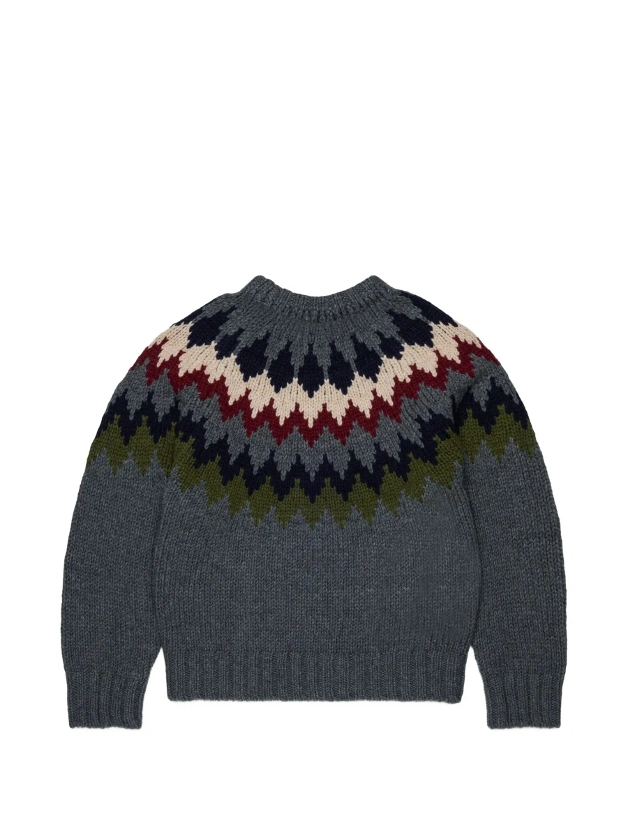 Pulover DSQUARED2 gri din lana - Img 4