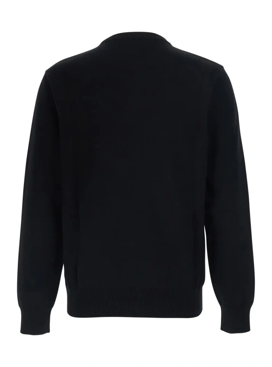 Pulover Emporio Armani negru din bumbac - Img 2