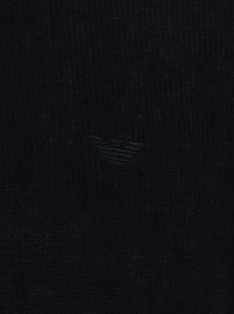 Pulover Emporio Armani negru din bumbac - Img 3