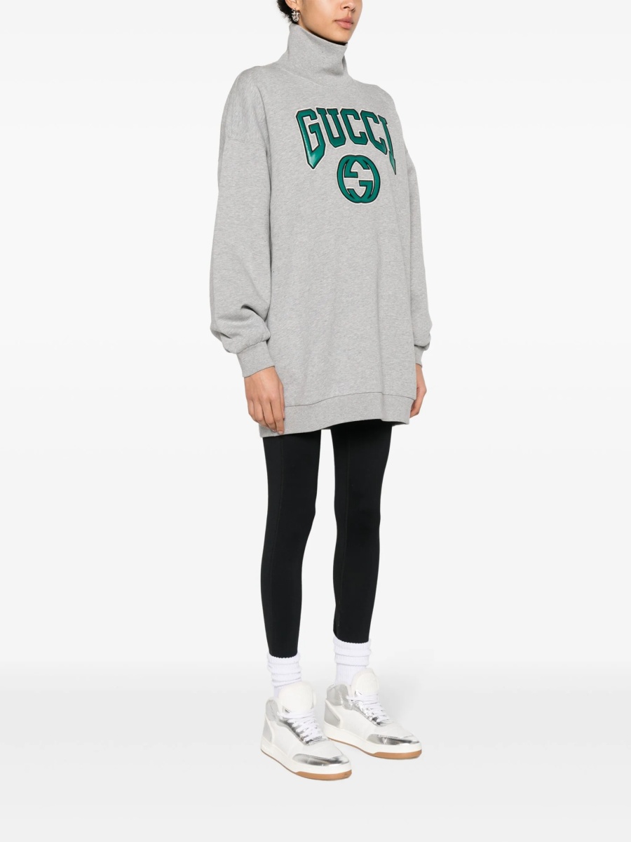 Pulover Gucci gri din bumbac - Img 3