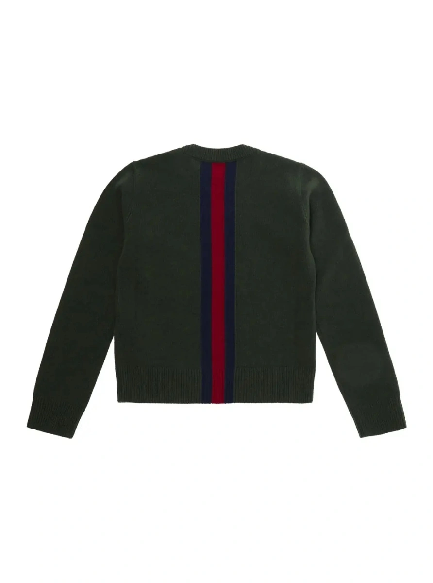 Pulover Gucci verde din lana - Img 2