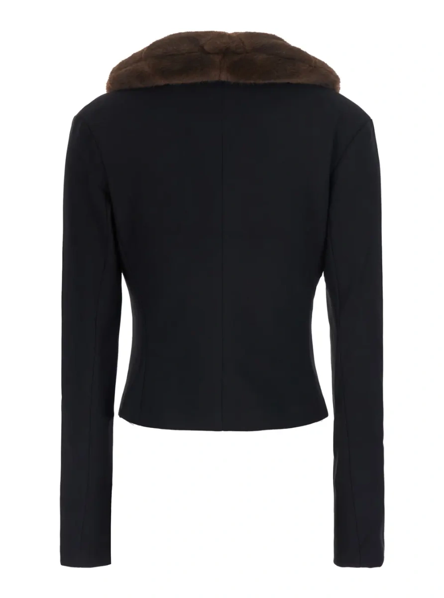 Pulover Jacket Lawrence with Tech Fabric details, black and unisex - Img 2