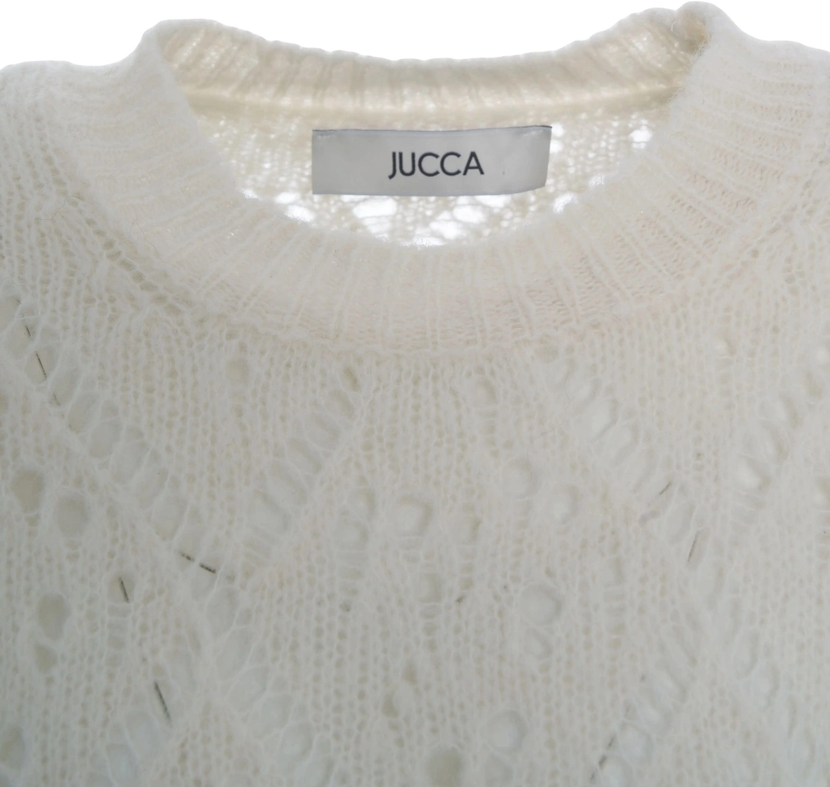 Pulover Jucca alb din alpaca - Img 4