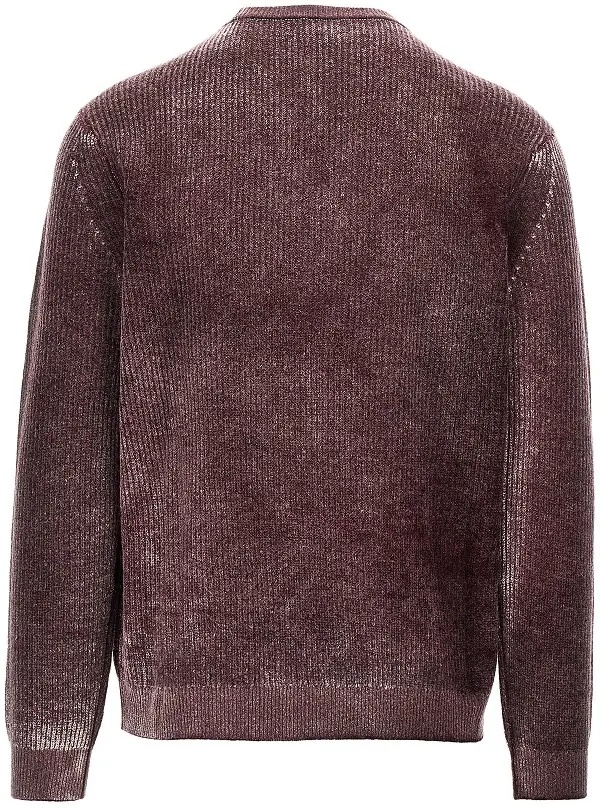 Pulover Knitted sweater with faded effect - Img 3