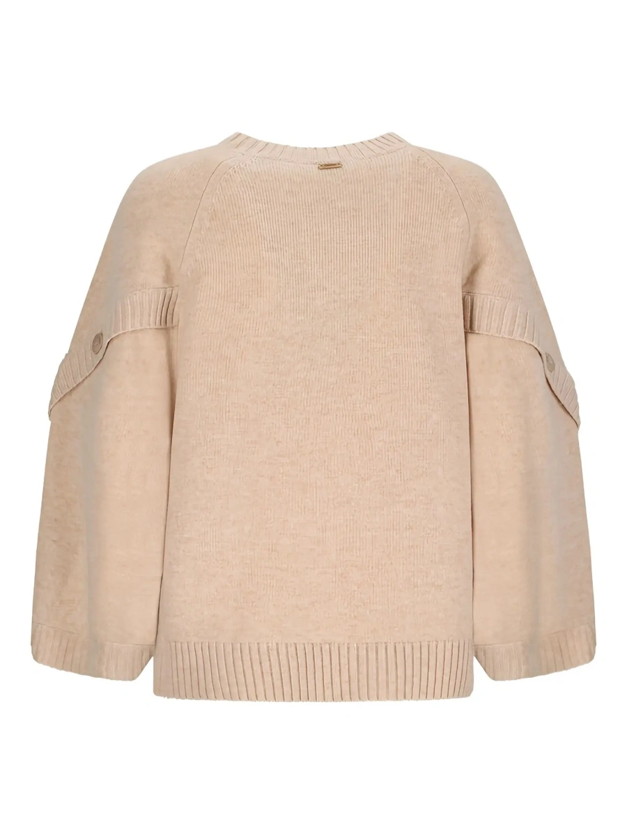 Pulover Max Mara bej din lana si casmir 'Ampex' - Img 4