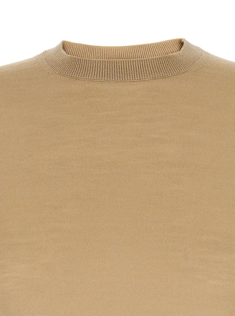 Pulover Max Mara bej din lana - Img 3