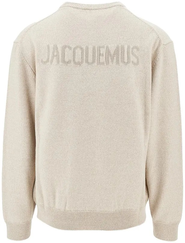 Pulover Merino wool sweater with logo intarsia - Img 3