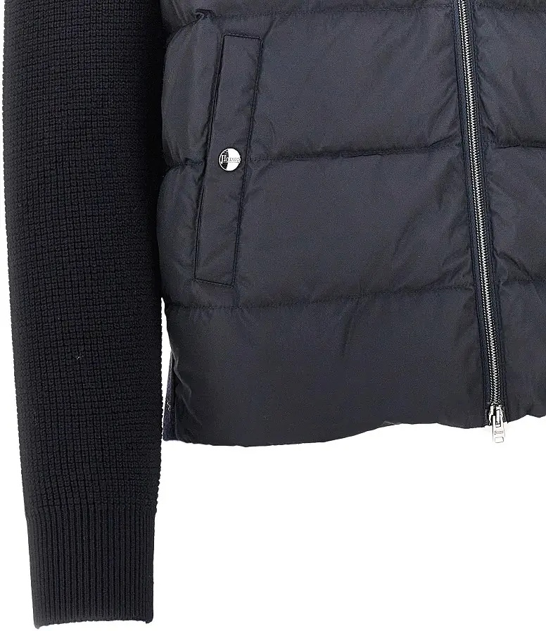 Pulover Padded nylon and wool cardigan - Img 2