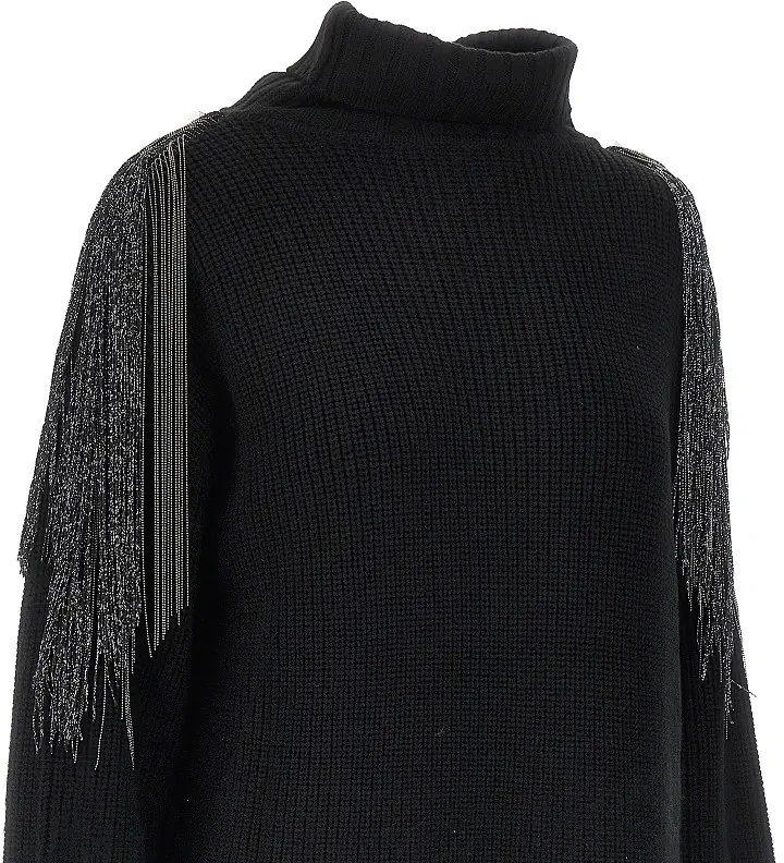 Pulover Pinko negru din lana - Img 2