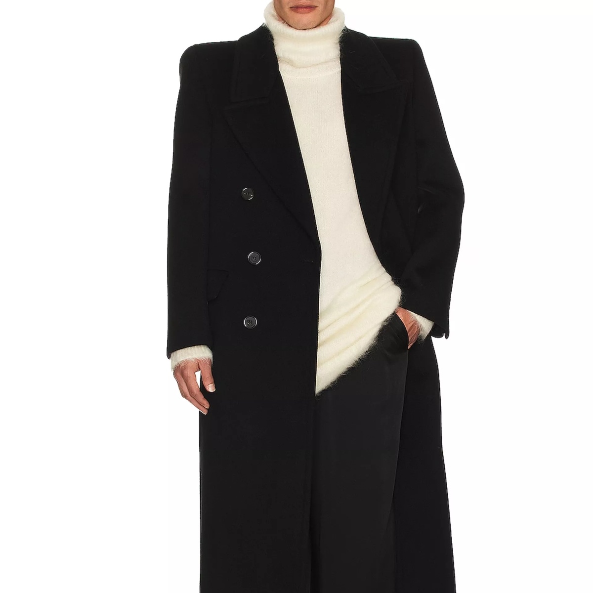 Pulover Saint Laurent Extra Long Mohair Sweater - Img 3