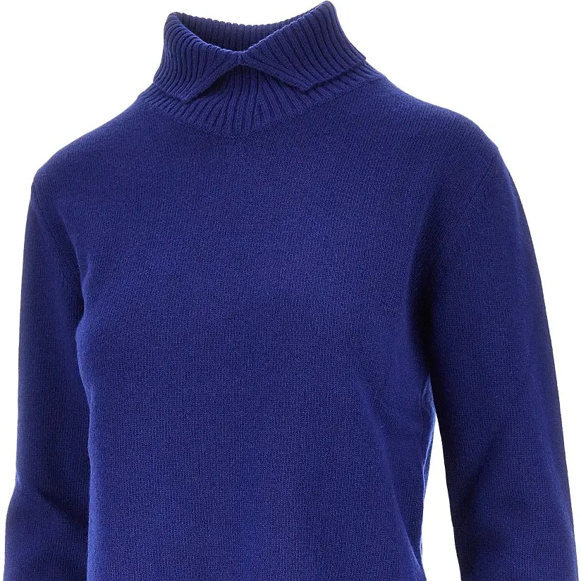 Pulover Split collar wool sweater - Img 2
