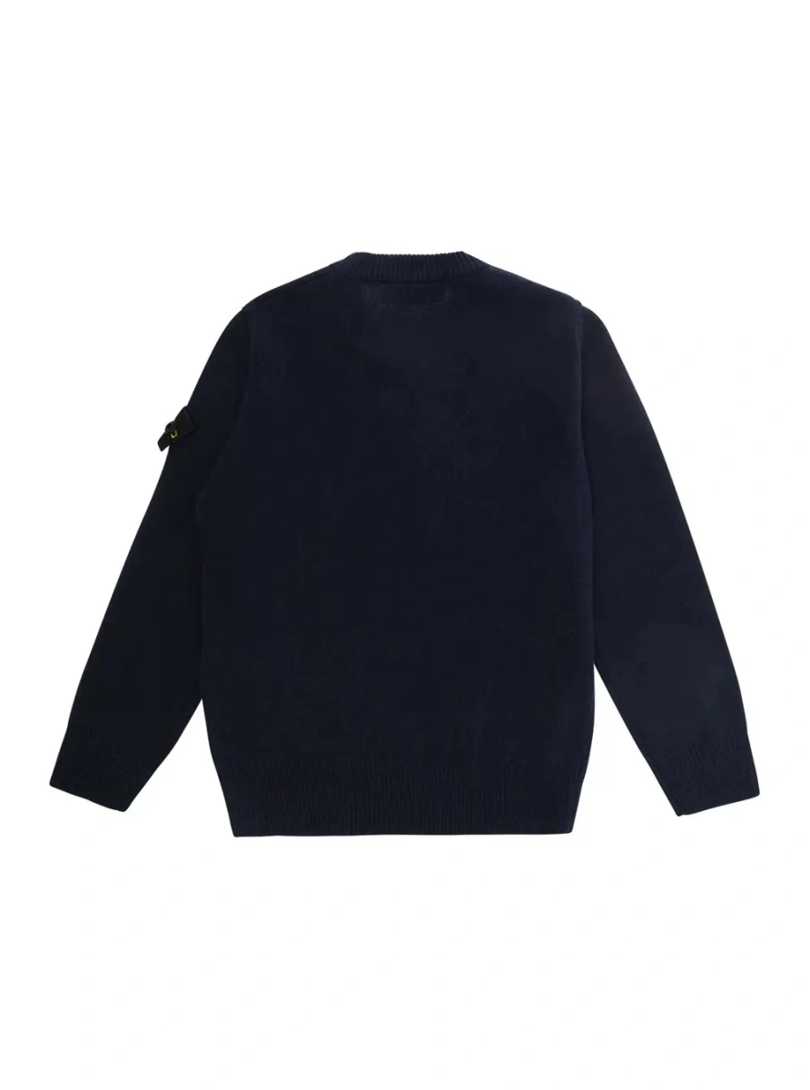Pulover Stone Island albastru din lana - Img 2