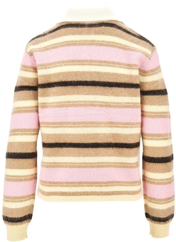 Pulover Striped cashmere polo shirt - Img 3