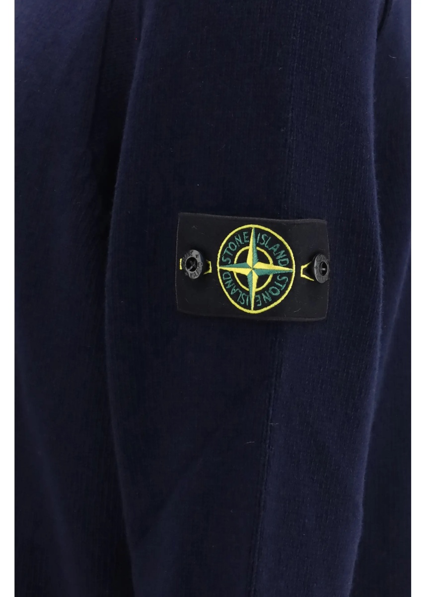 Pulover Sweater crewneck with logo patch on the sleeve - Img 3