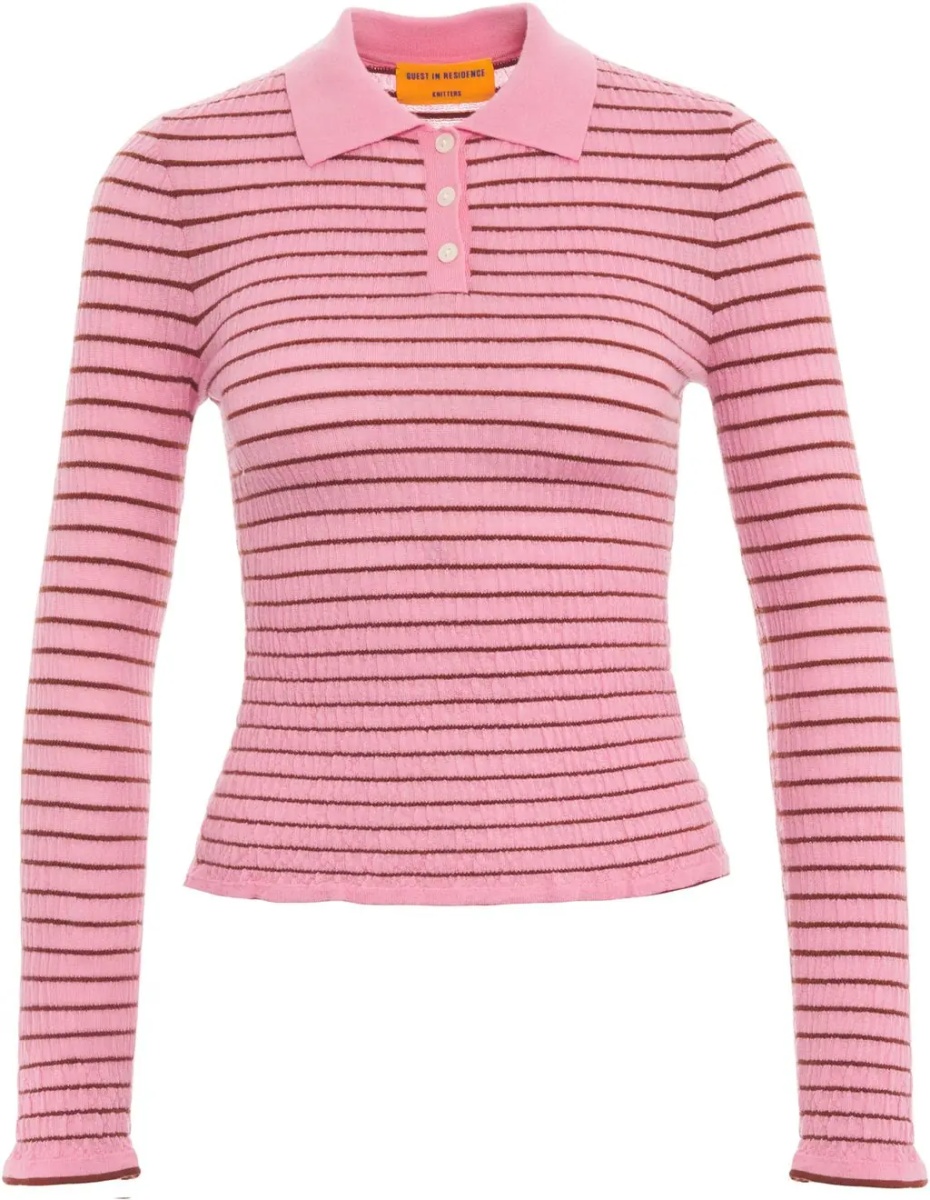 Pulover Sweater 'Smocked L/S Shrunken Polo' - Img 2