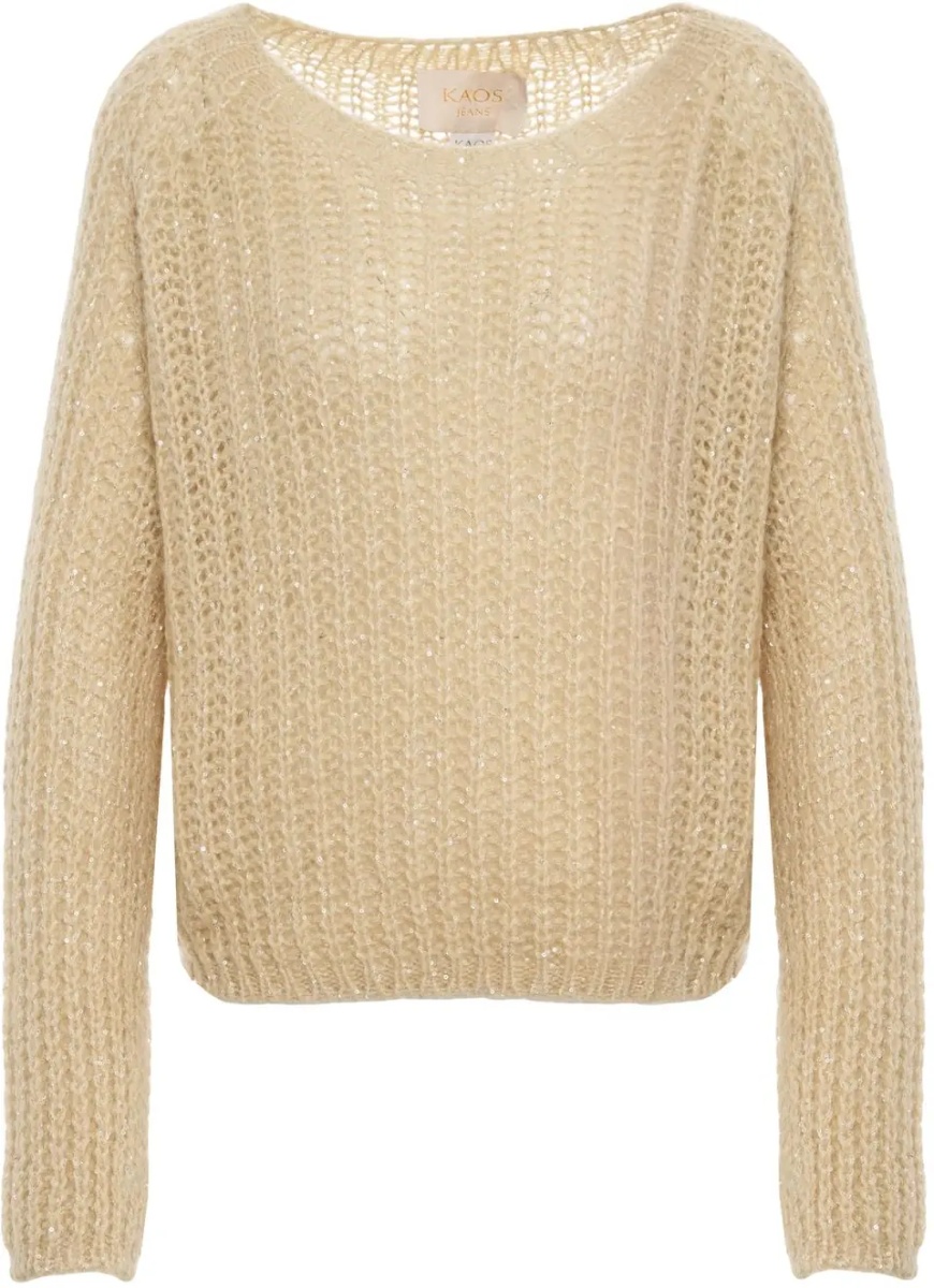 Pulover Sweater with sequin applications - Img 2