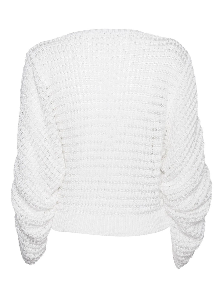 Pulover tricotat Alberta Ferretti alb - Img 2