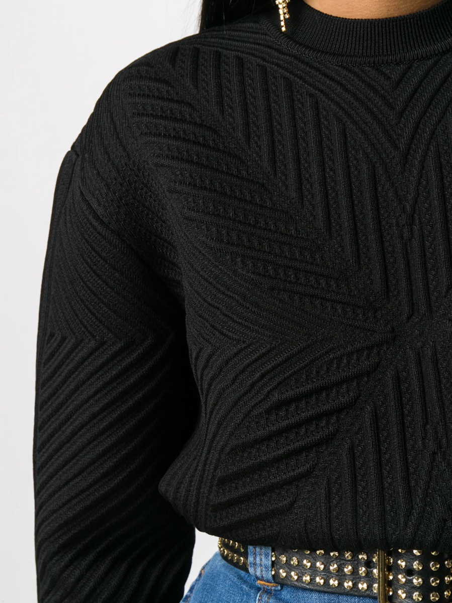Pulover tricotat Alexander McQueen negru - Img 5