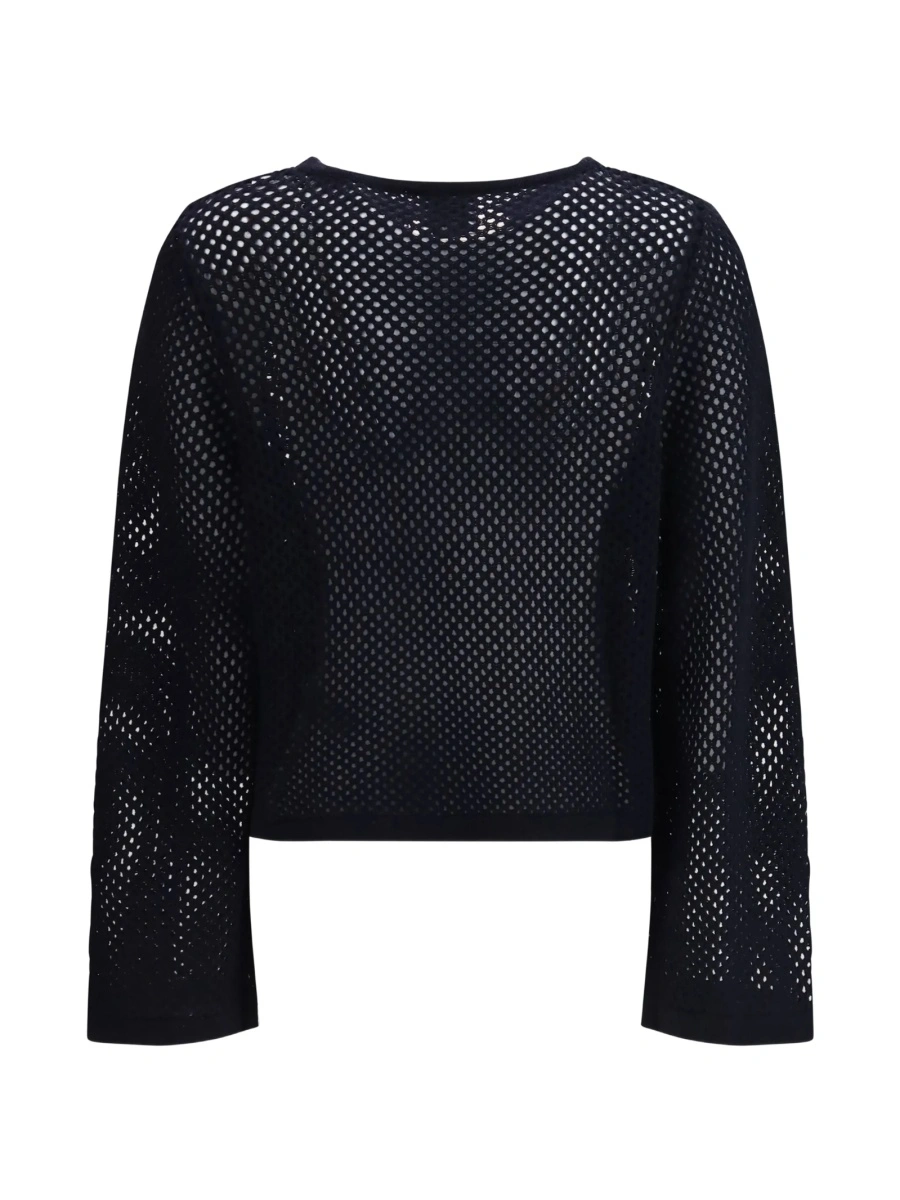 Pulover tricotat Allude negru - Img 2