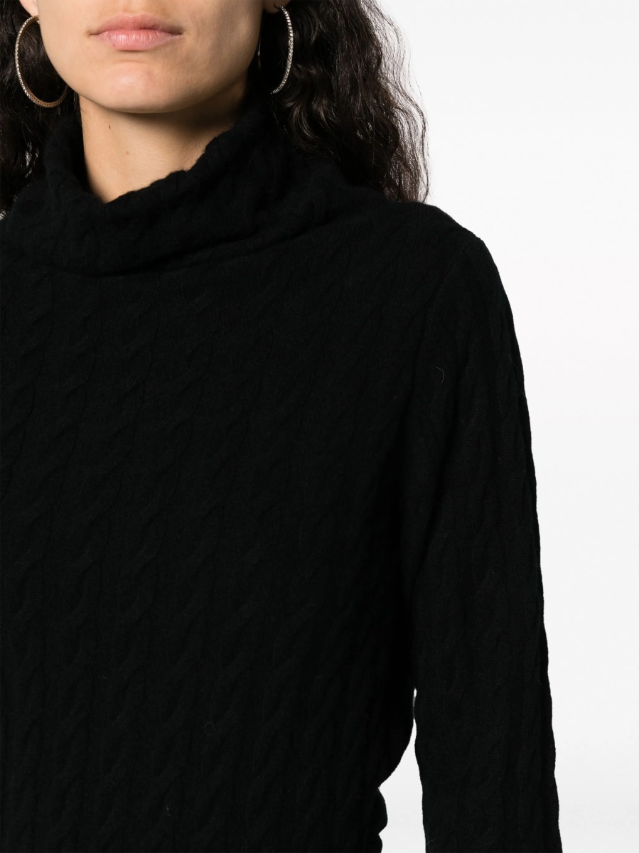 Pulover tricotat Allude negru - Img 5
