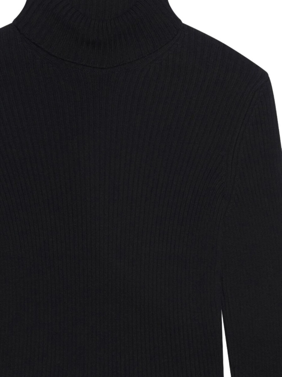 Pulover tricotat Balenciaga negru - Img 3