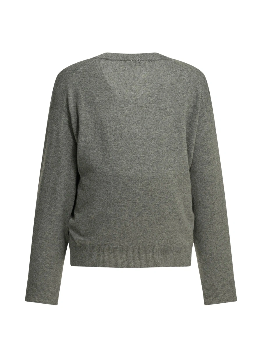 Pulover tricotat Brunello Cucinelli gri - Img 2