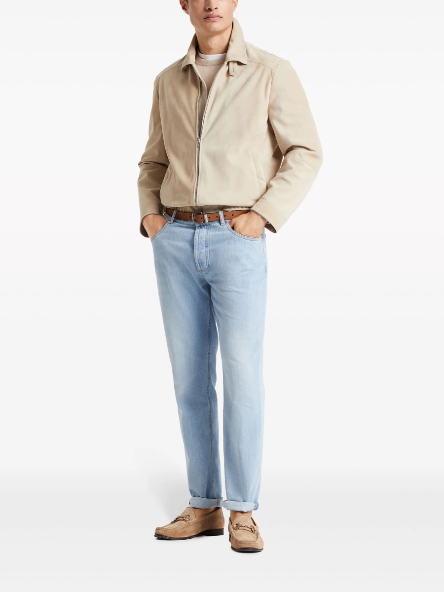 Pulover tricotat Brunello Cucinelli neutru - Img 2