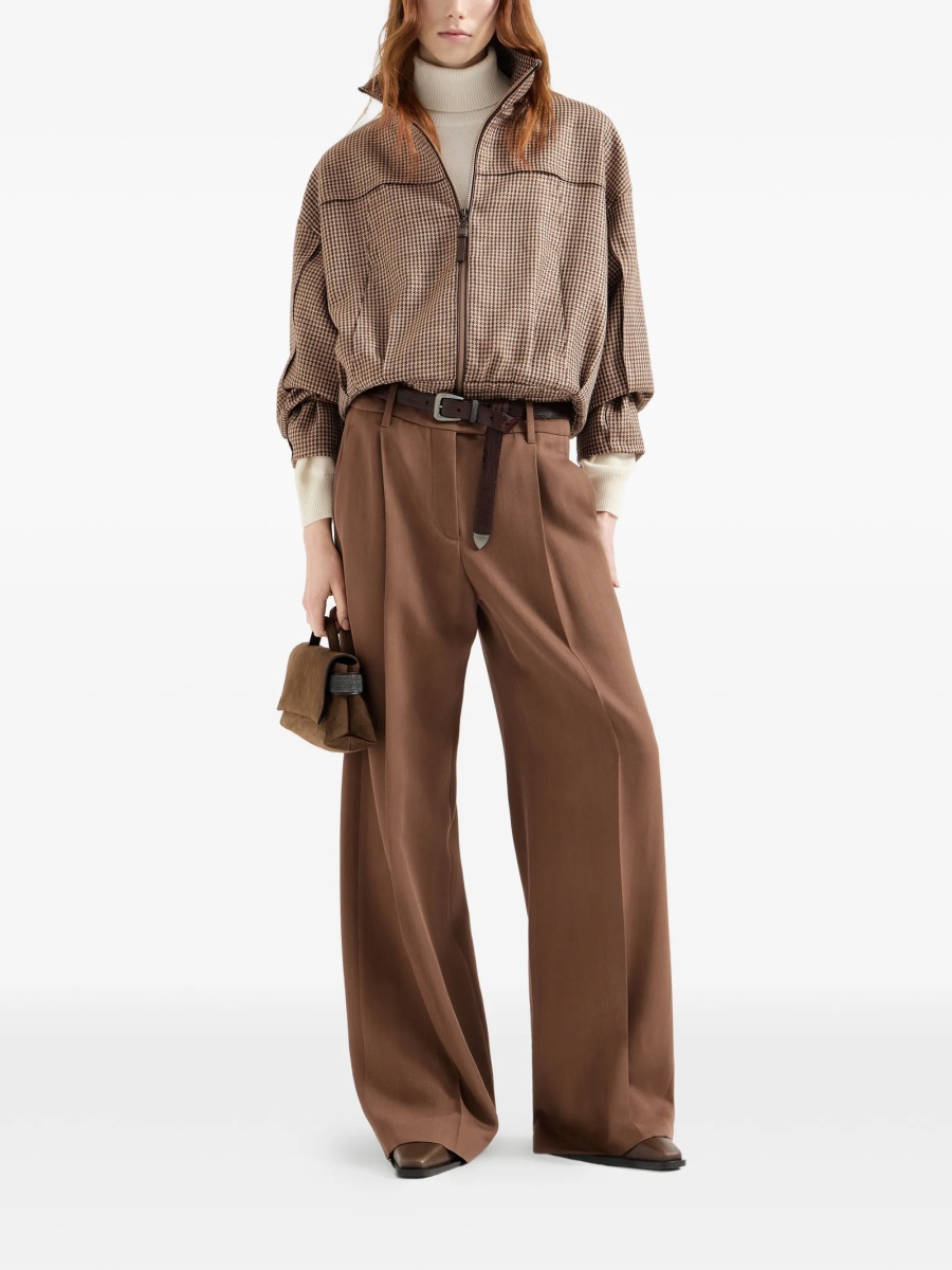 Pulover tricotat Brunello Cucinelli neutru - Img 2