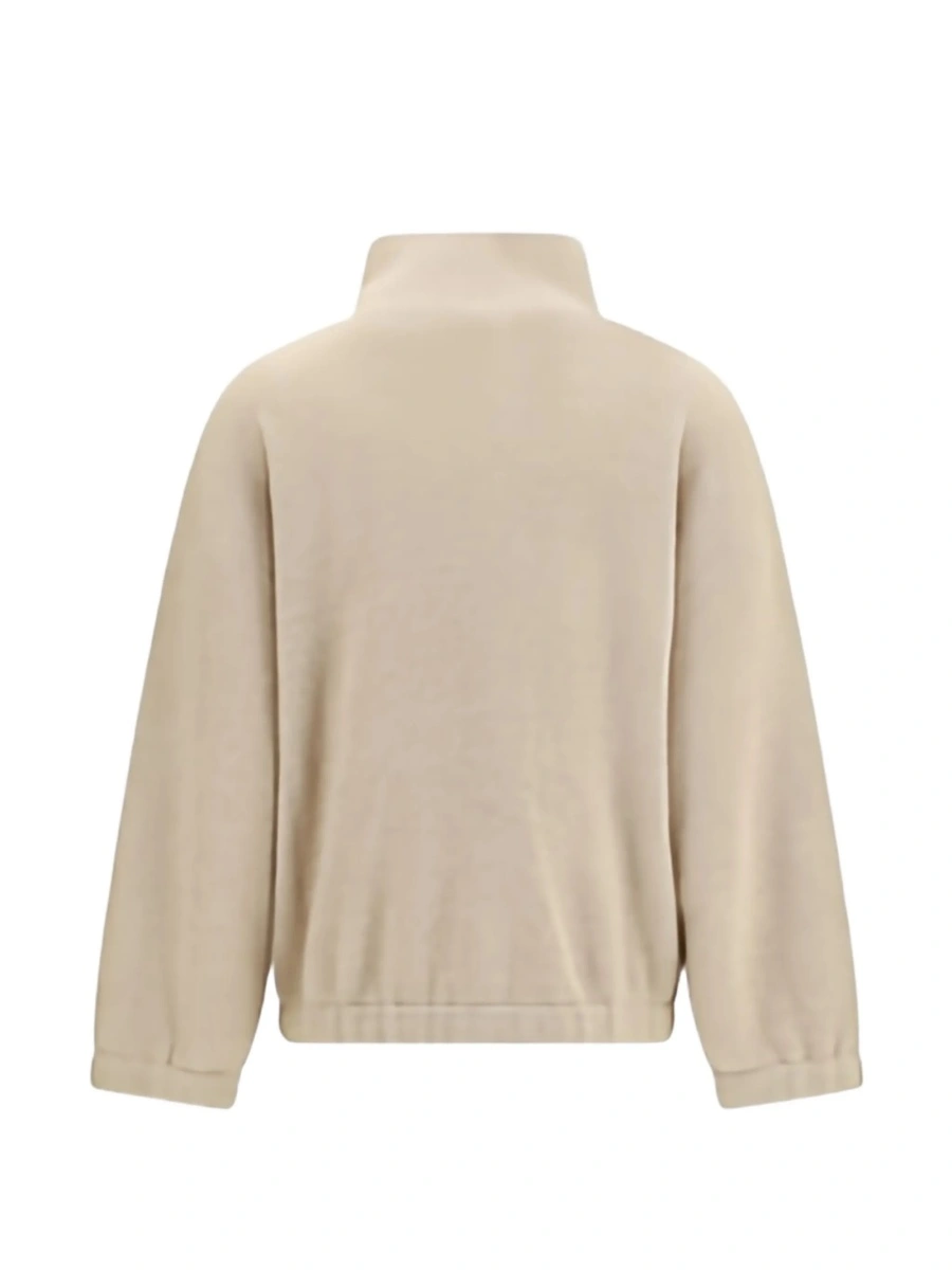 Pulover tricotat Brunello Cucinelli neutru - Img 3