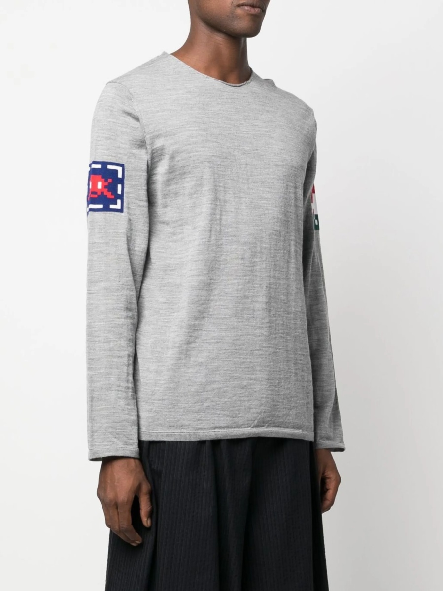 Pulover tricotat Comme des Garçons gri - Img 3