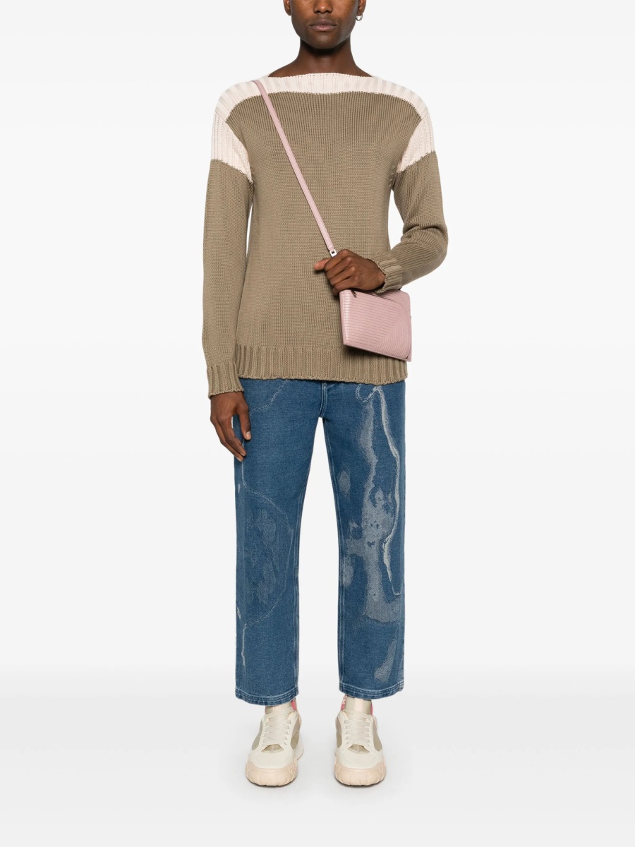 Pulover tricotat Fendi maro - Img 2